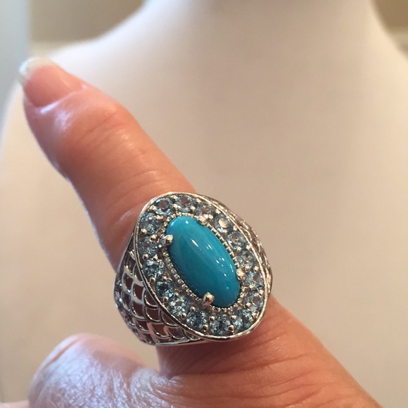 Sleeping Beauty Turquoise Blue Topaz - Picture 2 of 6